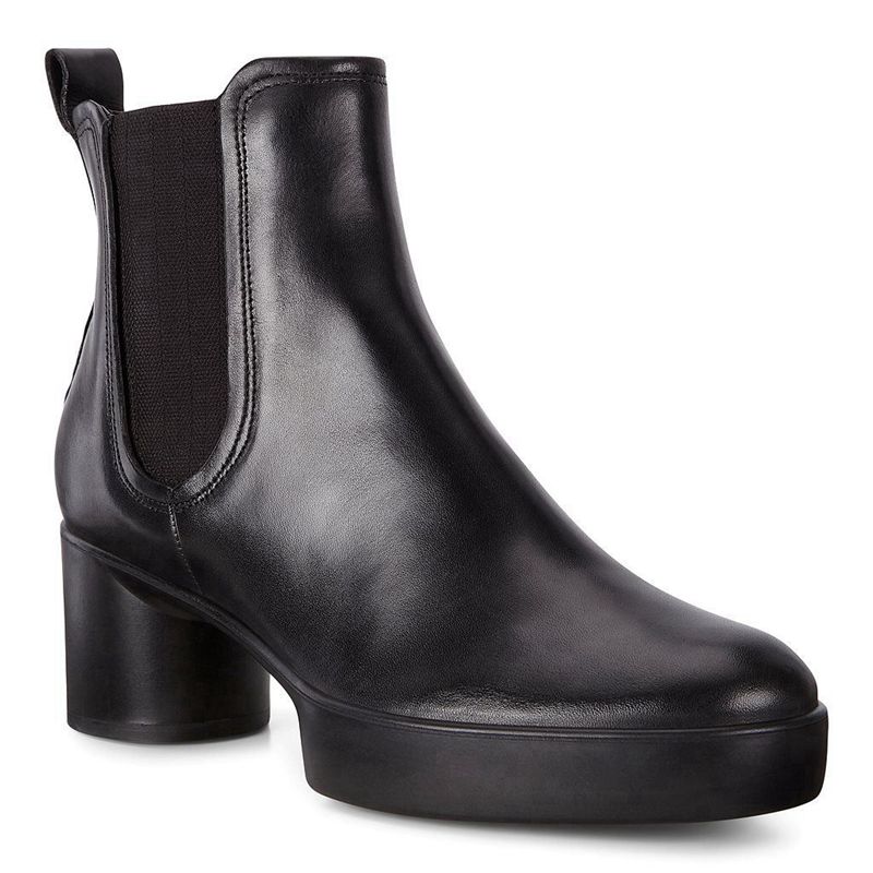 Women Boots Ecco Shape Sculpted Motion 35 - Heeled Booties Black - India WELMTV034